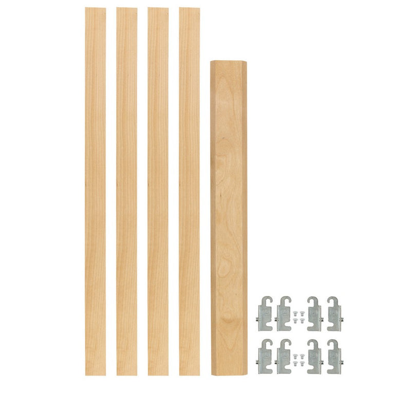 Rev-A-Shelf (4) 19-11/16" x 1-1/8" Wood Pilaster Uprights and (2) Pilaster Hardware sets -  4PIL-20-113-1