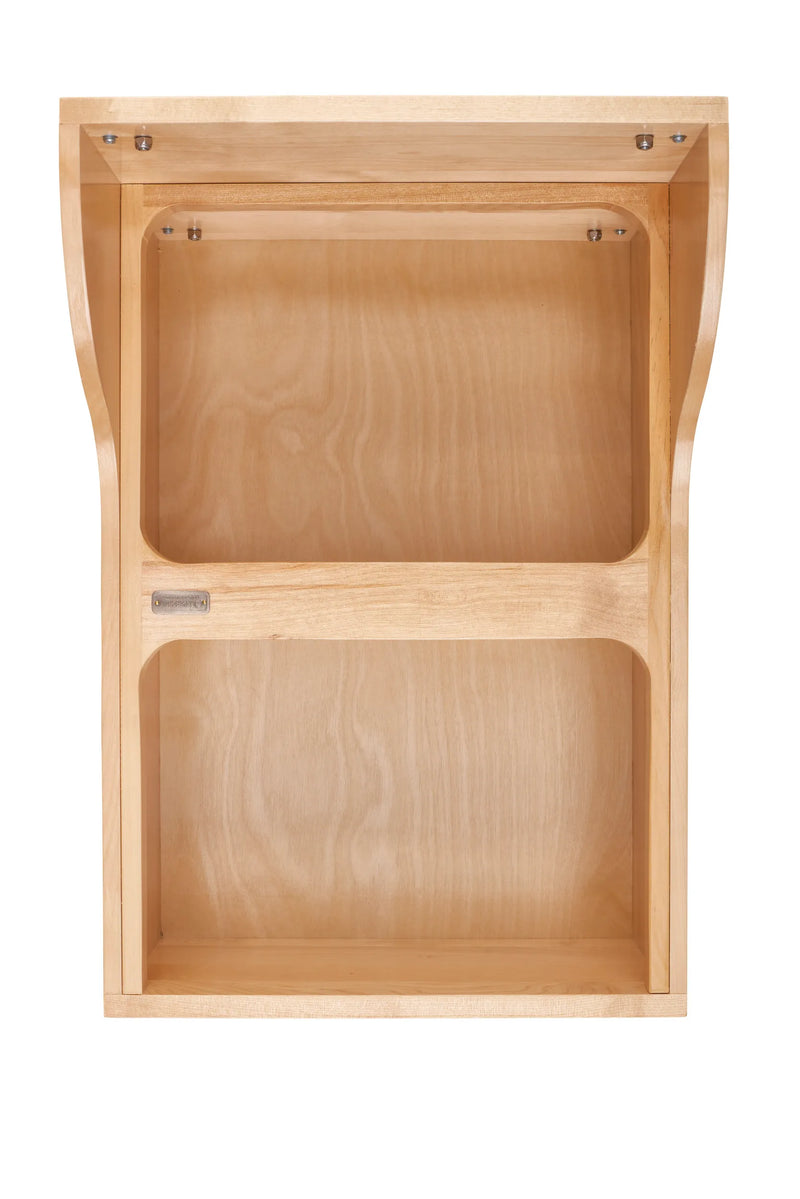 Rev-A-Shelf Natural Maple Bottom Mount Waste Pullout with Double Metallic Silver 50 qt. Waste Containers w/ BLUMOTION Soft-Close and SERVO-DRIVE - 4WCSD-2150DM-2