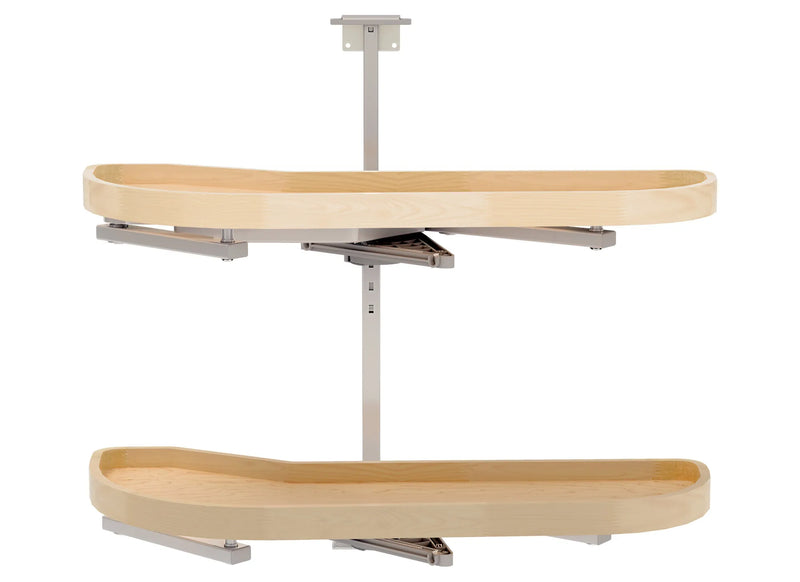 Rev-A-Shelf Maple Two-Tier Classic Girasolo w/ Soft-Close for 12" Right Opening/Blind Left Corner Cabinets 4WLS87-12-R