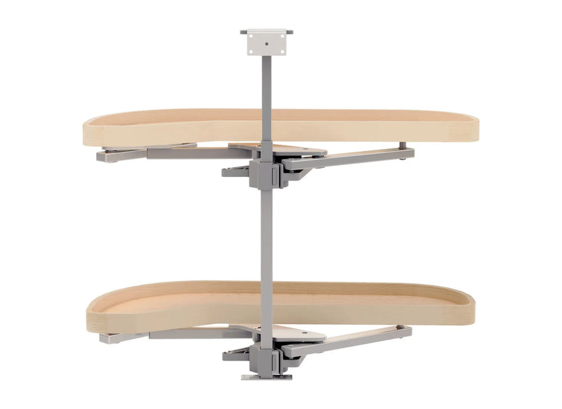 Rev-A-Shelf Maple Two-Tier Classic Girasolo w/ Soft-Close for 12" Right Opening/Blind Left Corner Cabinets 4WLS87-12-R