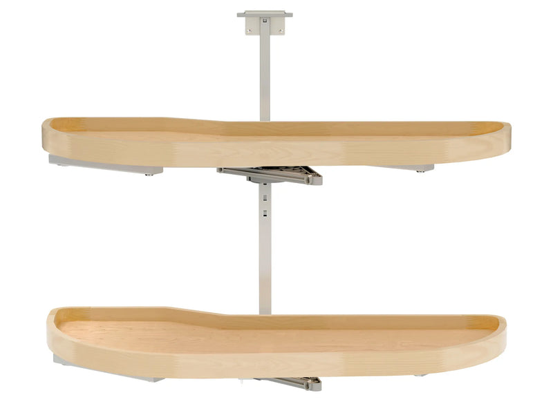 Rev-A-Shelf Maple Two-Tier Classic Girasolo w/ Soft-Close for 15" Right Opening/Blind Left Corner Cabinets 4WLS87-15-R
