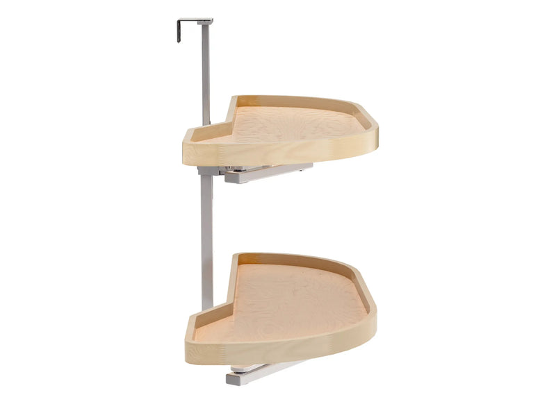 Rev-A-Shelf Maple Two-Tier Classic Girasolo w/ Soft-Close for 15" Right Opening/Blind Left Corner Cabinets 4WLS87-15-R