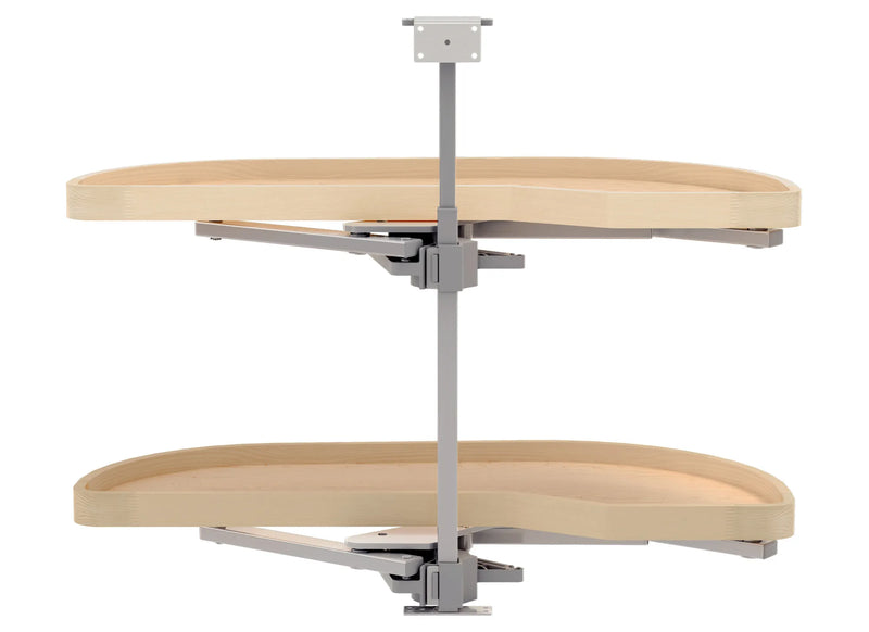 Rev-A-Shelf Maple Two-Tier Classic Girasolo w/ Soft-Close for 15" Right Opening/Blind Left Corner Cabinets 4WLS87-15-R