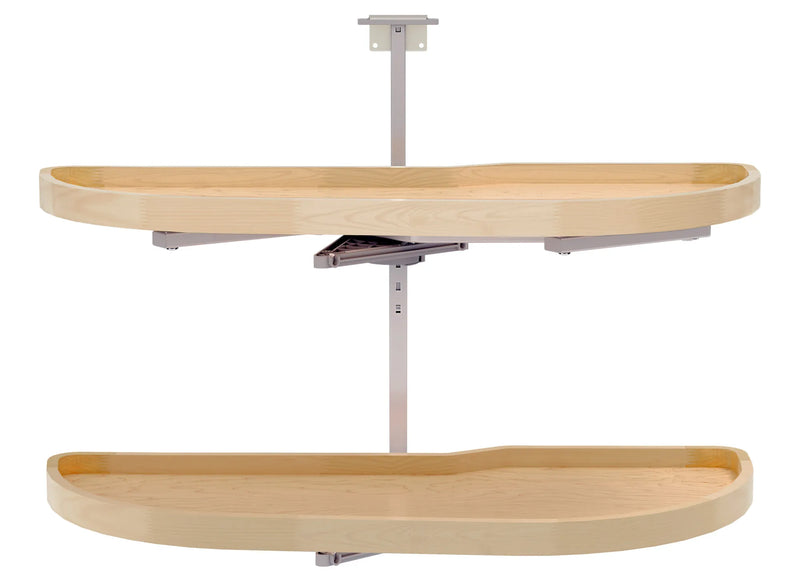 Rev-A-Shelf Maple Two-Tier Classic Girasolo w/ Soft-Close for 18" Left Opening/Blind Right Corner Cabinets 4WLS87-18-L