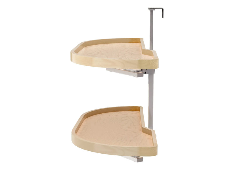 Rev-A-Shelf Maple Two-Tier Classic Girasolo w/ Soft-Close for 18" Left Opening/Blind Right Corner Cabinets 4WLS87-18-L