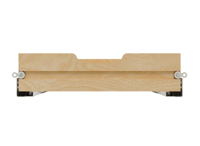 Rev-A-Shelf Natural Maple Tiered Cutlery Drawer w/BLUMOTION Soft-Close Slides for Frameless 18" Base - 4WTCD-419HFLSC-1 - FREE DOMESTIC SHIPPING