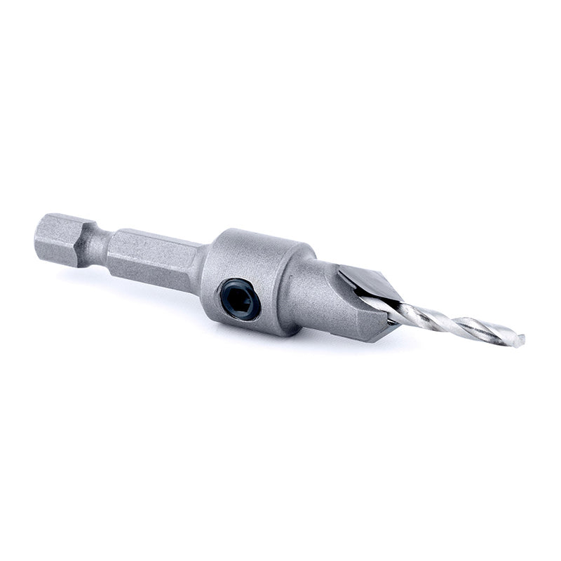 Amana Tool 55264 Carbide Tipped 82 Degree Countersink 3/8 Dia x 49 Deg x 1/4 Quick Release Hex Shank for Wood Screw #8