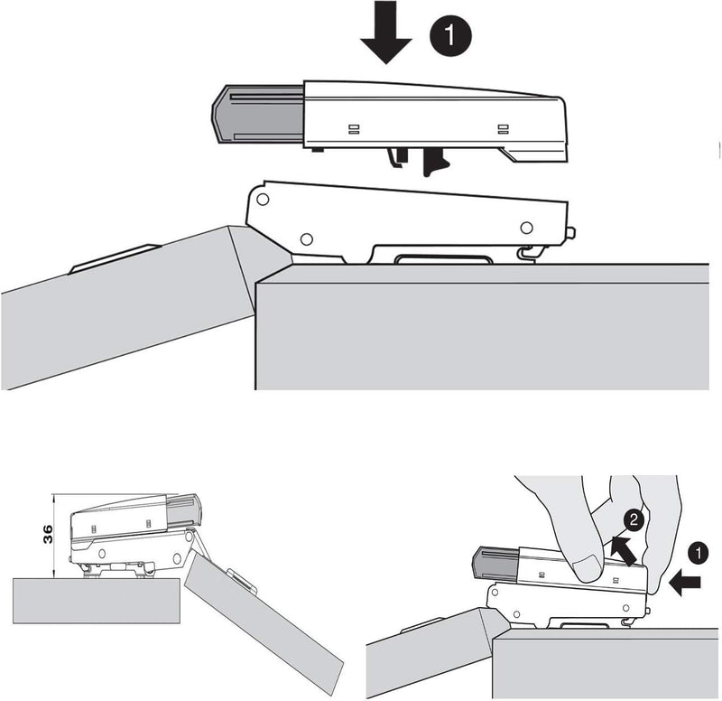 Blum BLUMOTION 973A for Overlay Hinges - 973A0500.01