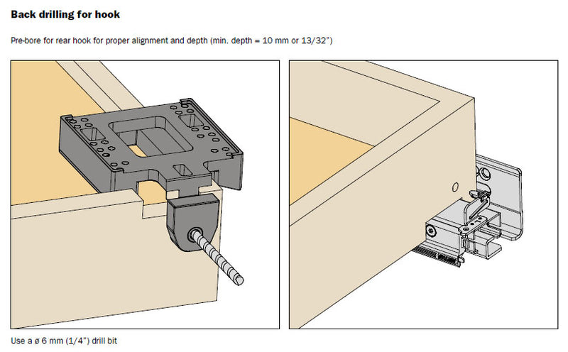 Salice Drilling Template for Drawers - For All Progressa, Progressa+ and Progressa+ Shelf Slides - ASGD704U3XA