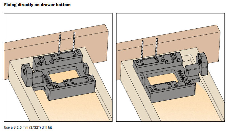 Salice Drilling Template for Drawers - For All Progressa, Progressa+ and Progressa+ Shelf Slides - ASGD704U3XA