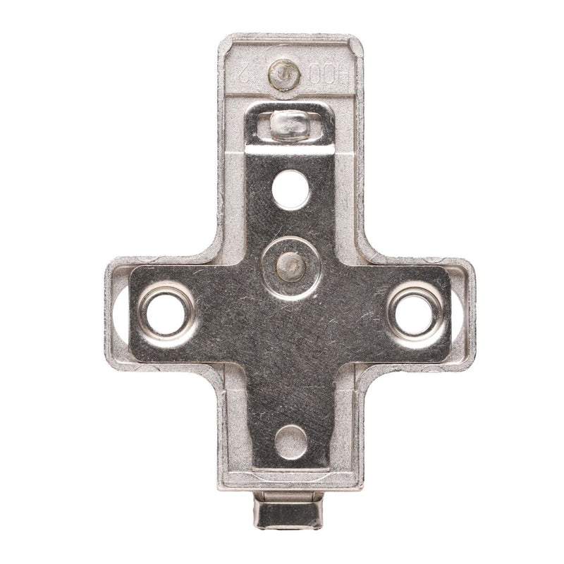 Salice 0mm Die-cast Hinge Mounting Plate, 2 Cam, Screw-on - BAR3R09