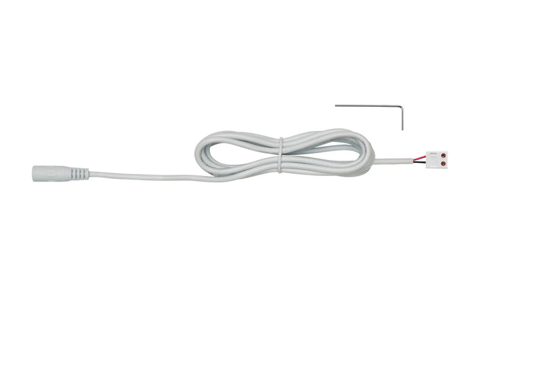 Tresco L-24B2SPKT-3M-1 24VDC 3 m (118") Barrel/2 Screw Trml Starter Lead, White