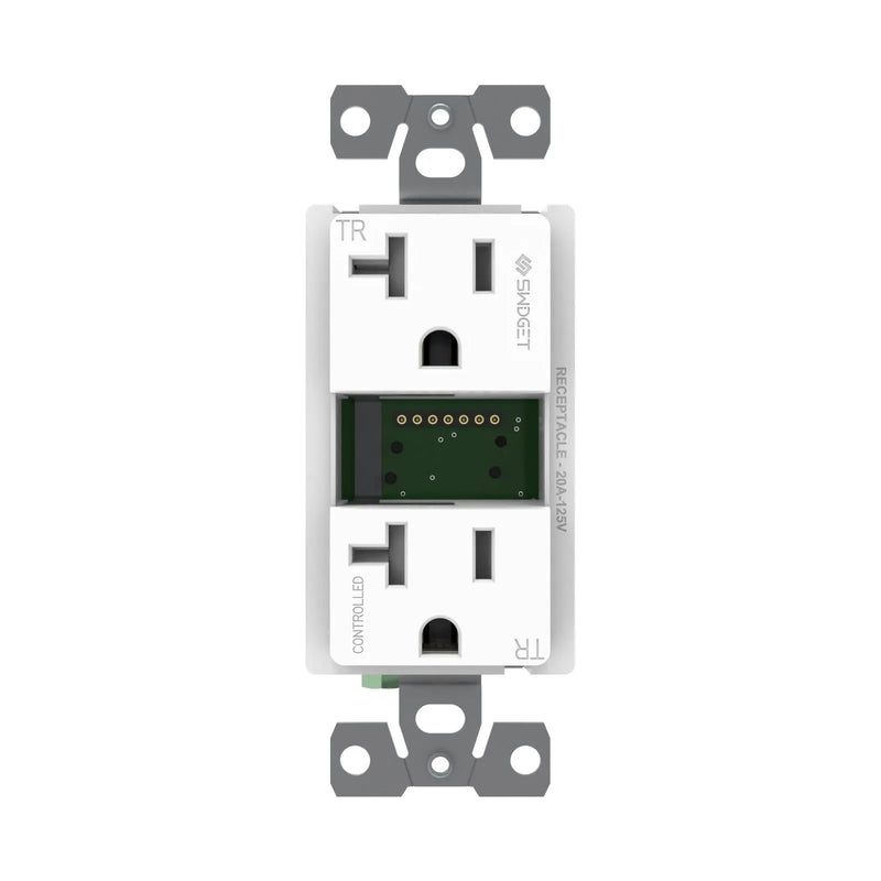 Tresco L-R1020SWA-1 120VAC 20A Swidget Outlet, without Insert, White
