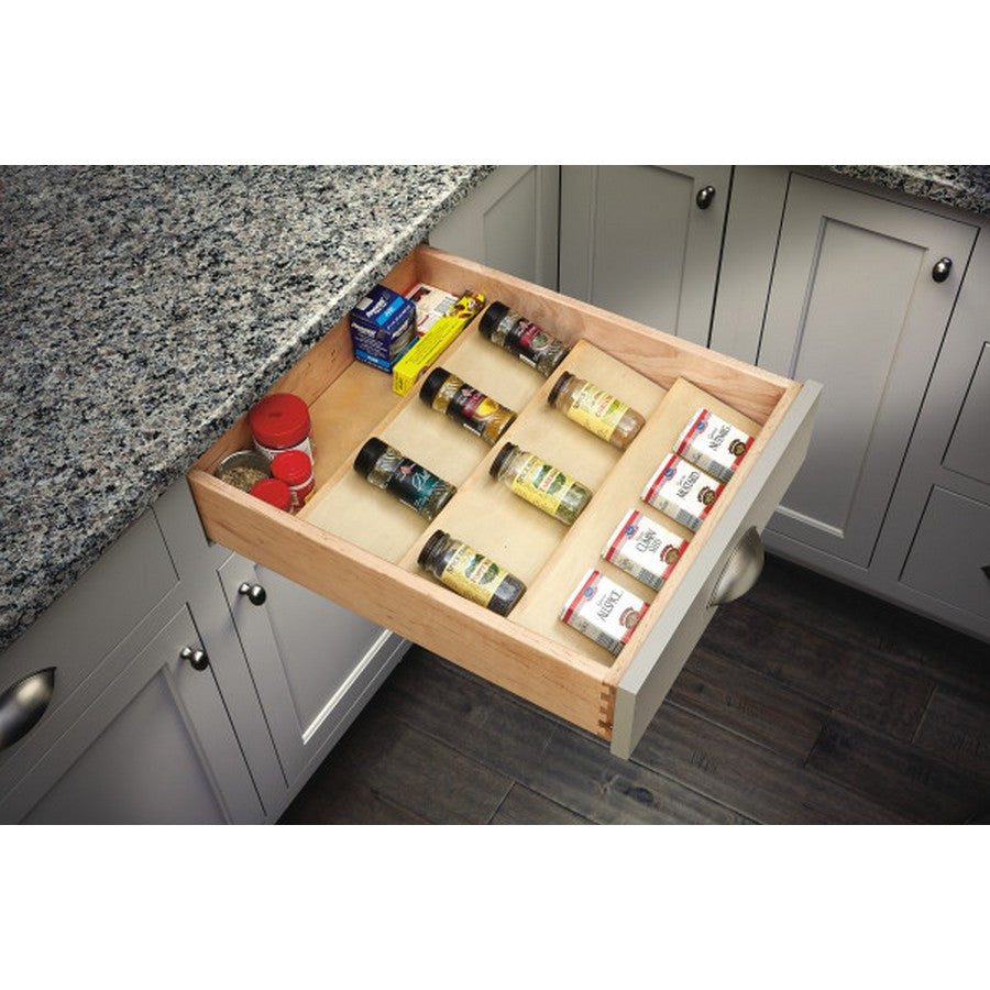 Rev-A-Shelf 4SDI Series Wood Spice Drawer Insert - 4SDI-24 - Thumbnail 4