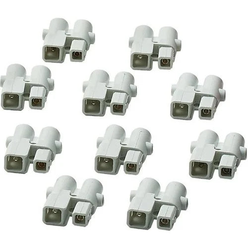 Tresco DIY Barrel Connectors - White - Bag of 10 - L-LED-WCON-WH-1