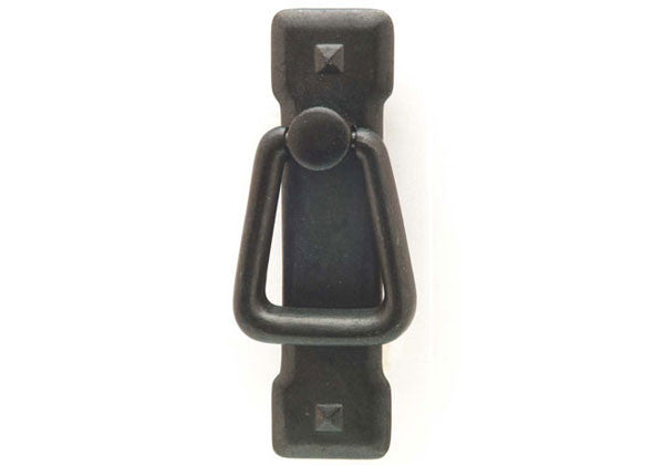 Hafele Drop Handle, Zinc, Black Oxide, 8-32, Center to Center 57mm (2-1/4") - 118.94.310