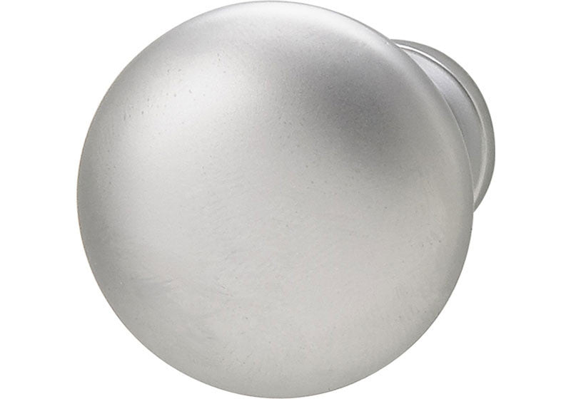 Hafele Mushroom Knob, Zinc, Matt Chrome, 8-32, 30 x 28mm (1-1/4") Diameter - 134.06.442