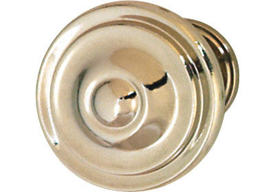 Hafele Knob, Zinc, Polished Nickel, M4, 36 x 25mm (1-3/8" Diameter) - 134.33.721