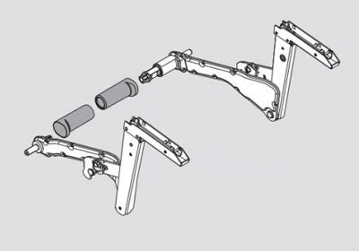 SERVO-DRIVE for AVENTOS HS - Arm Assembly set - 21S3500.01