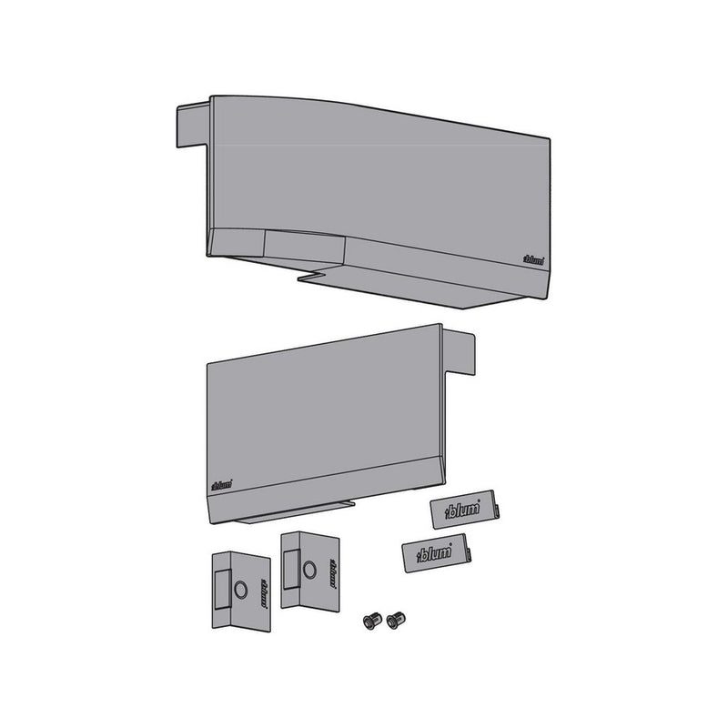 Blum SERVO-DRIVE for AVENTOS HK top - Cover set - Light Gray - 23K8000.NA-HGIG