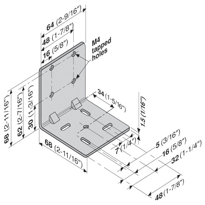 Blum Universal Bracket Set - 295.4000