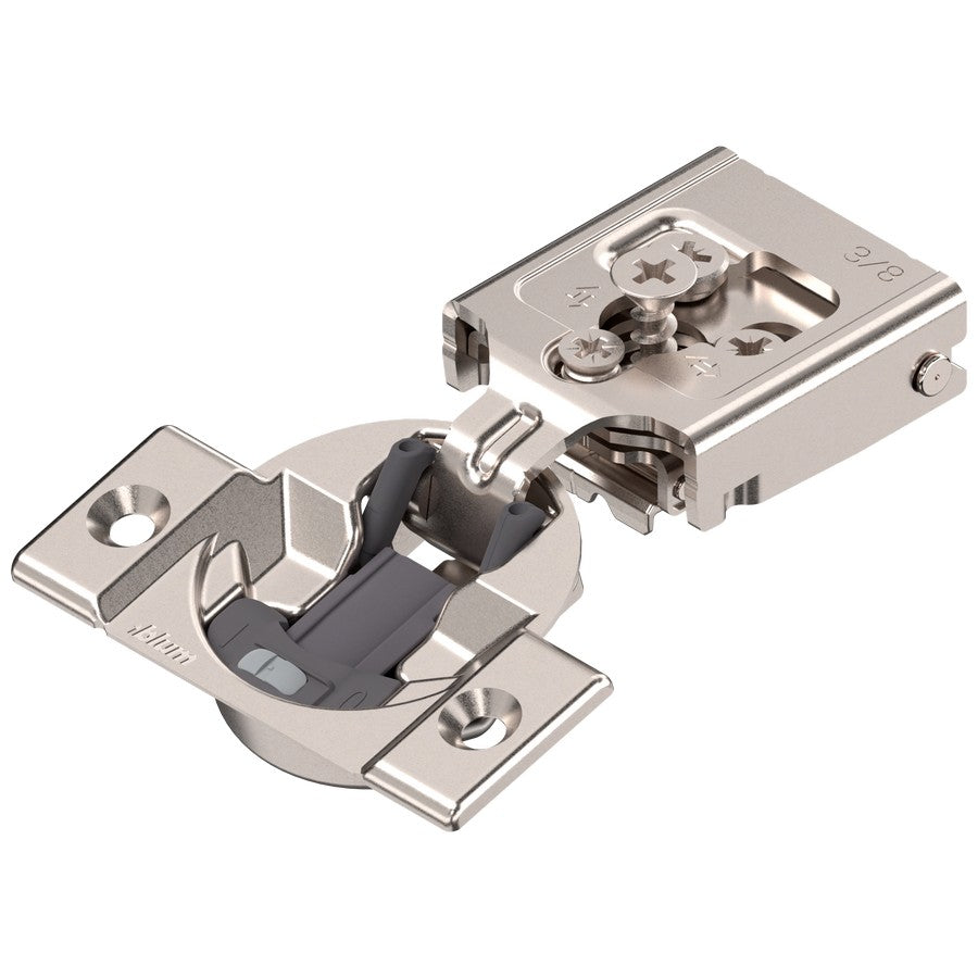 Blum COMPACT CLIP 30C2 105° 3/8" Overlay Soft Close Screw-on Face Frame Hinge - 30C255BS06