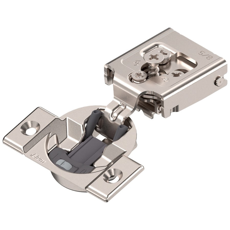 Blum COMPACT CLIP 30C2 105° 5/8" Overlay Soft Close Screw-on Face Frame Hinge - 30C255BS10