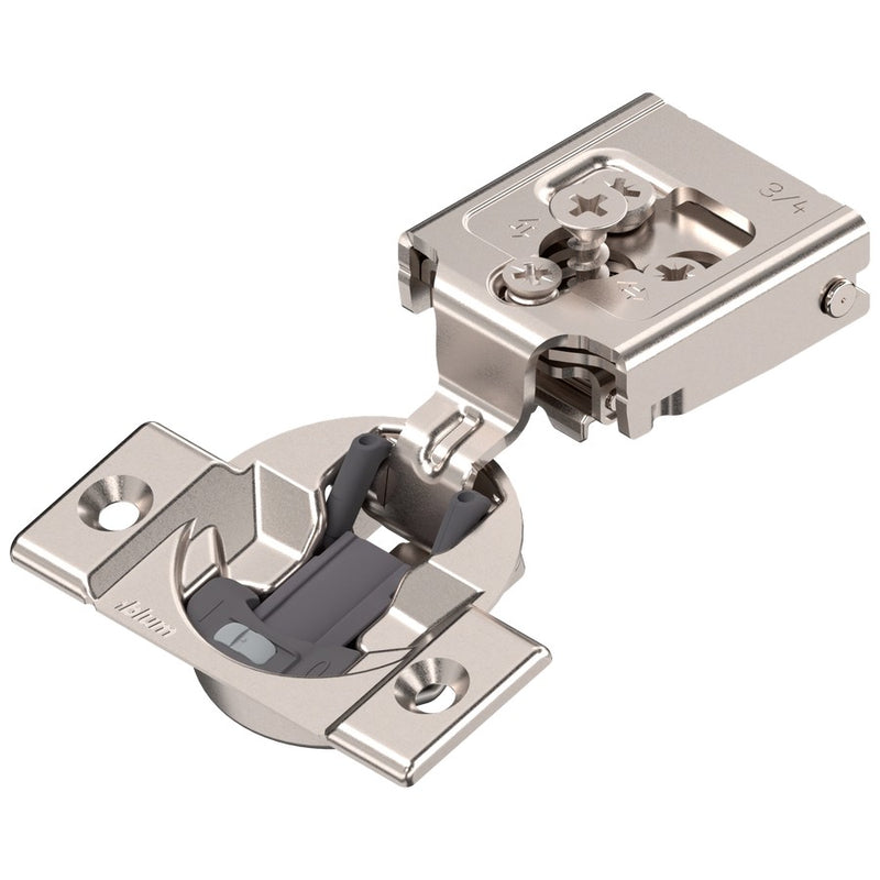 Blum COMPACT CLIP 30C2 105° 3/4" Overlay Soft Close Screw-on Face Frame Hinge - 30C255BS12