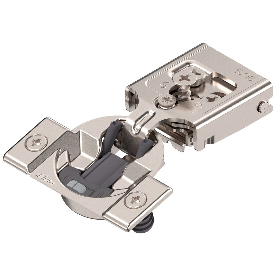Blum COMPACT CLIP 30C2 105° 5/16" Overlay Soft Close Press-in Face Frame Hinge - 30C258BS05