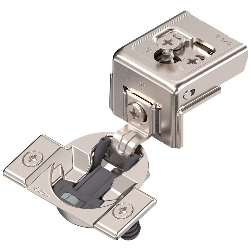 Blum COMPACT CLIP 31C1 110° 1-1/4" Overlay Soft Close Press-in Face Frame Hinge - 31C158BS20