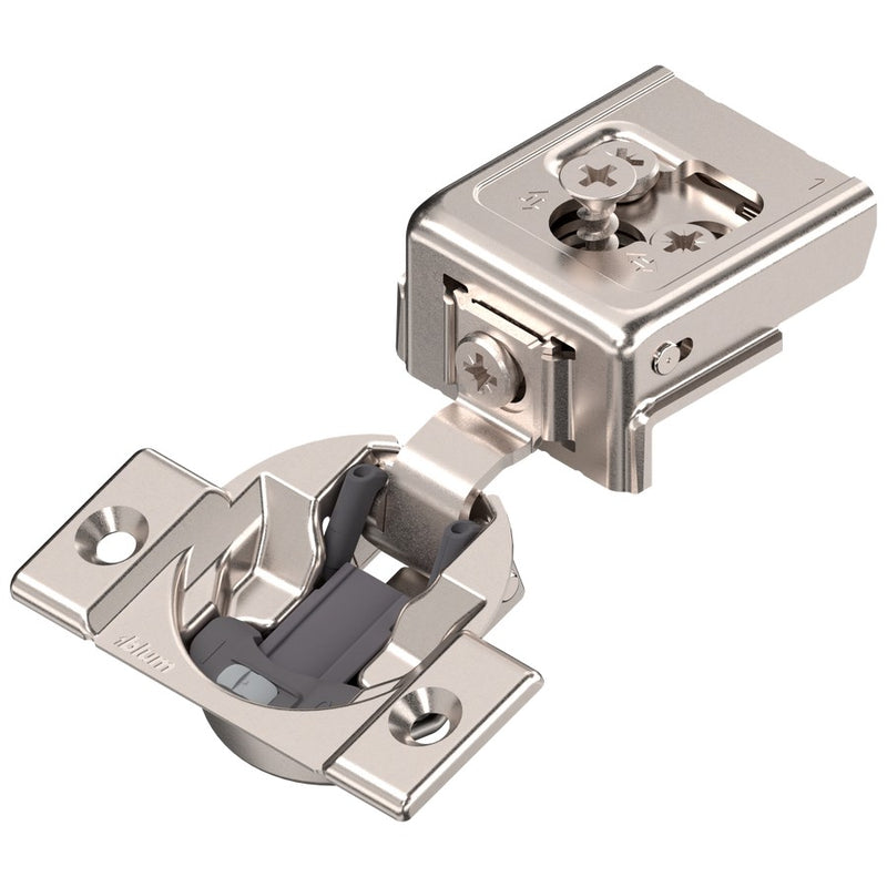 Blum COMPACT CLIP 31C3 110° 1" Overlay Soft Close Screw-on Face Frame Hinge - 31C355BS16