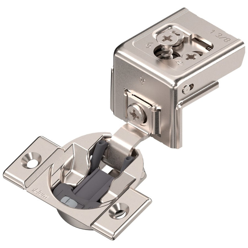 Blum COMPACT CLIP 31C3 110° 1-3/8" Overlay Soft Close Screw-on Face Frame Hinge - 31C355BS22