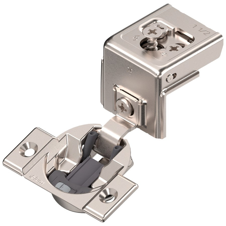 Blum COMPACT CLIP 31C3 110° 1-1/2" Overlay Soft Close Screw-on Face Frame Hinge - 31C355BS24