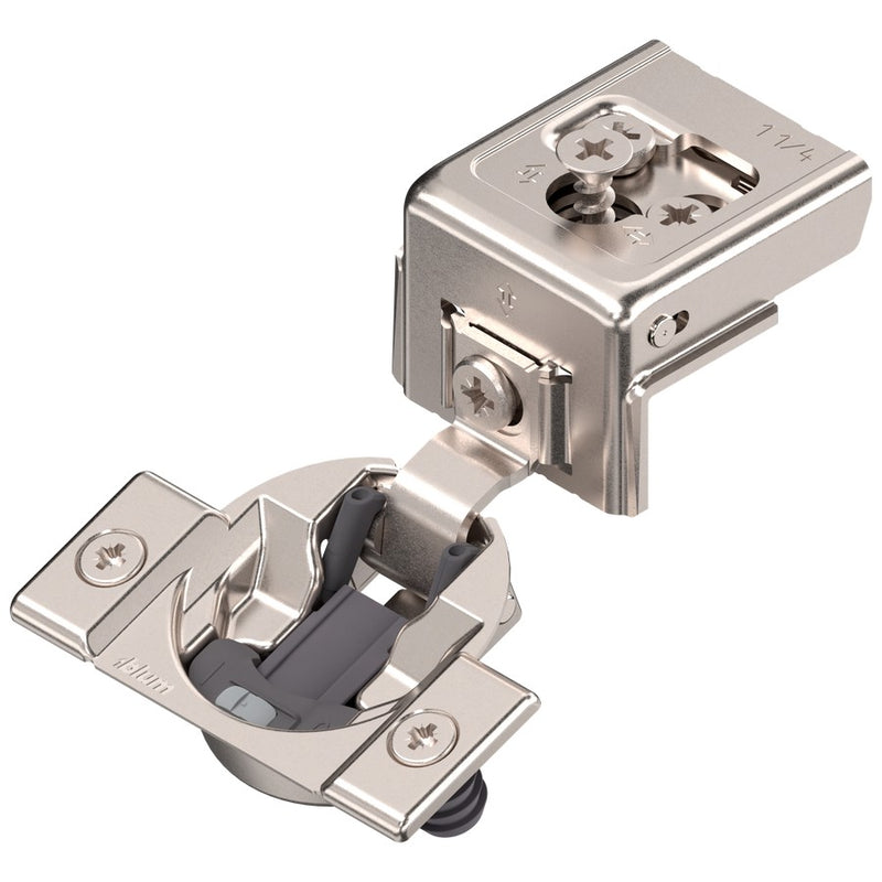 Blum COMPACT CLIP 31C3 110° 1-1/4" Overlay Soft Close Press-in Face Frame Hinge - 31C358BS20