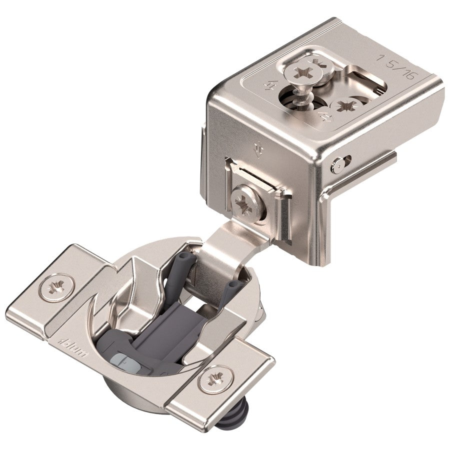 Blum COMPACT CLIP 31C3 110° 1-5/16" Overlay Soft Close Press-in Face Frame Hinge - 31C358BS21