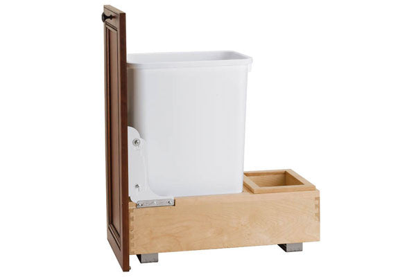 Rev-A-Shelf 4WC Series Single 35 Qt Bottom Mount Trash Pullout - 4WC-15DM1