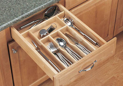 Rev-A-Shelf 4WCT Series Wood Cutlery Tray Insert - 4WCT-1