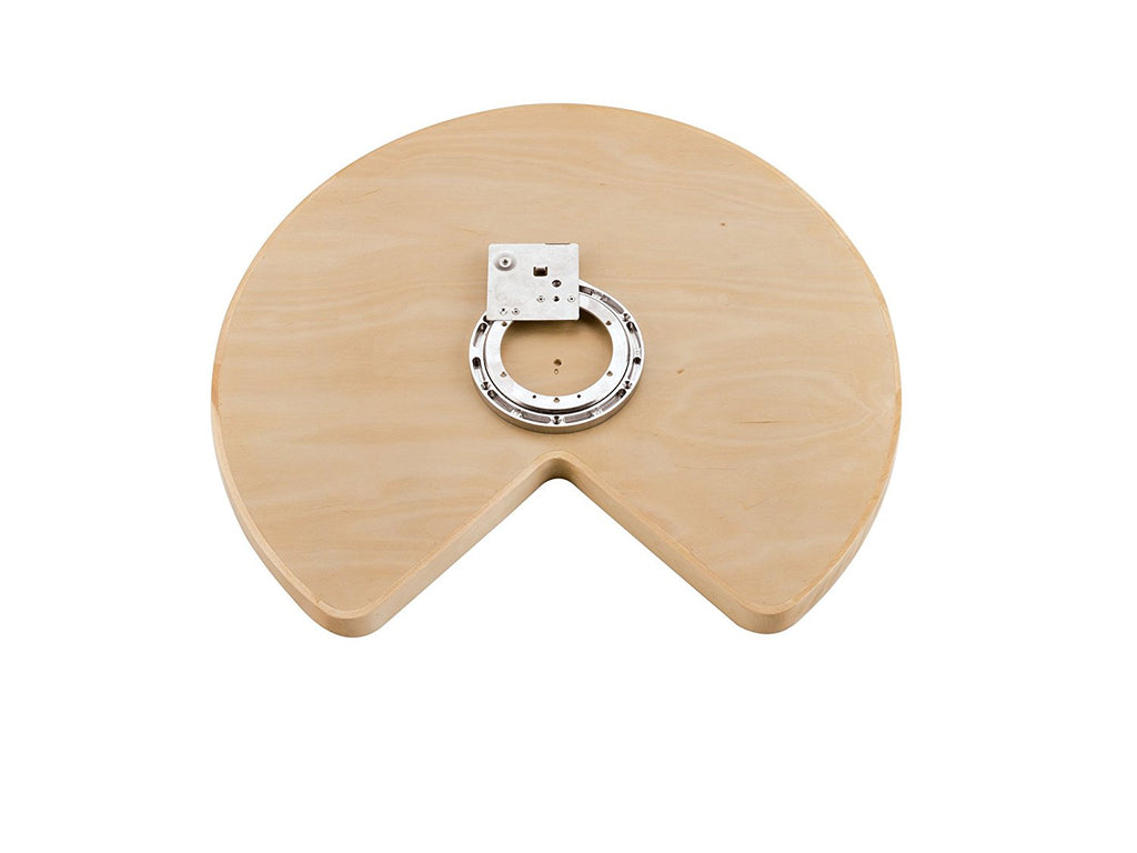 Rev-A-Shelf Kidney Shaped Wood Classic Single Shelf with Bearing and Stop Corner Lazy Susan - 32" - 4WLS401-32-BS52