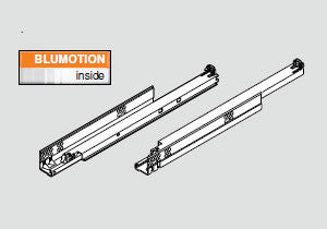 Blum TANDEM plus BLUMOTION 563. - 18" Drawer Slide - 563.4570B