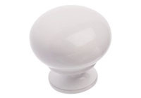 Knob - 1-1/4" Diameter - White - 592330