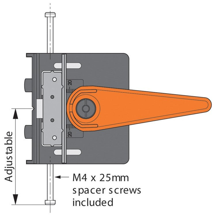Blum PlateMate Boring Template for Face Frame Adapter Plates - 65.5030.01