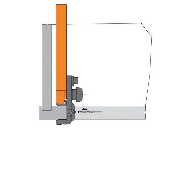 Blum PlateMate Boring Template for Face Frame Adapter Plates - 65.5030.01