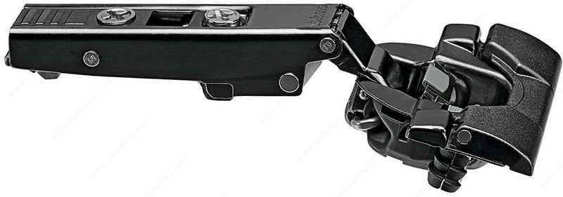 Blum CLIP top BLUMOTION 110° Full Overlay (Straight-arm), Soft Close, INSERTA Hinge - Black Onyx - 71B3590.ONYX