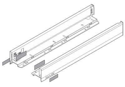Blum LEGRABOX Drawer Profile Set - N Height - Orion Gray - 20" - 770N5002S