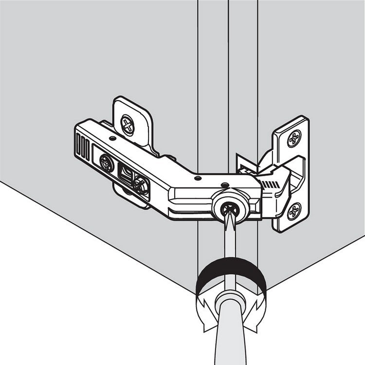 Blum 79T8500.10 CLIP top Bi-fold, Self Close, Screw-on Hinge - 79T8500.10