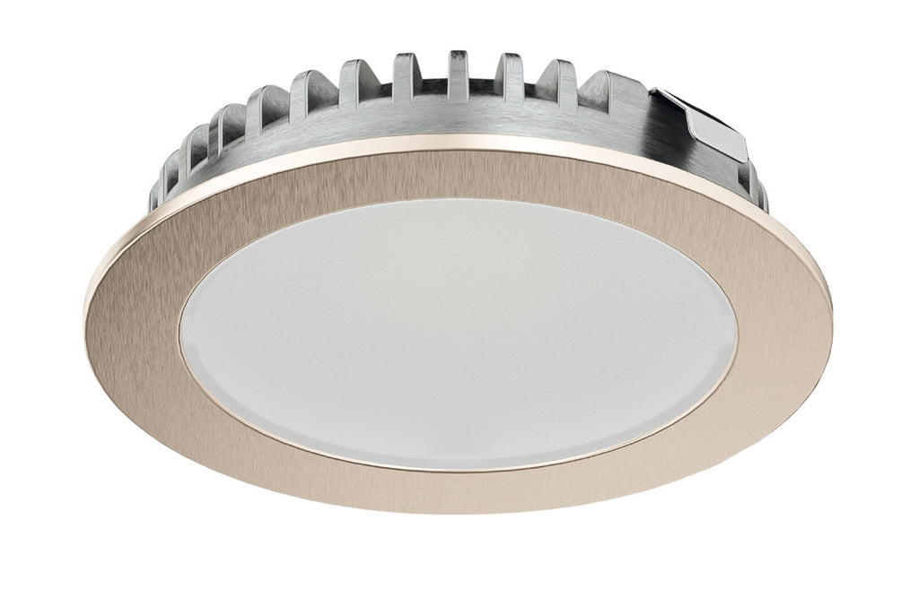 Hafele 833.72.549 Recess Mounted Downlight, Häfele Loox5 LED 2094, 12 V Aluminum, cool white 4000 K, stainless steel coloured, nickel plated, energy efficiency class G