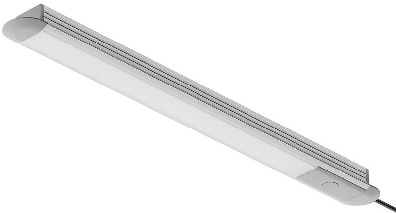 Hafele 833.72.854 End Cap, For Recessed Extrusion for Loox Profile 1191, Plastic, Silver colored