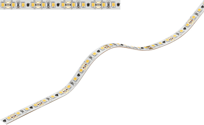 Hafele 833.74.372 Flexible Strip Light, Loox5 LED 2077, 12 V, monochrome constant current, (5/16") 8 mm 120 LEDs/m, 9.6 W/m, Warm white 2700 K, (196 7/8") 5 m available length