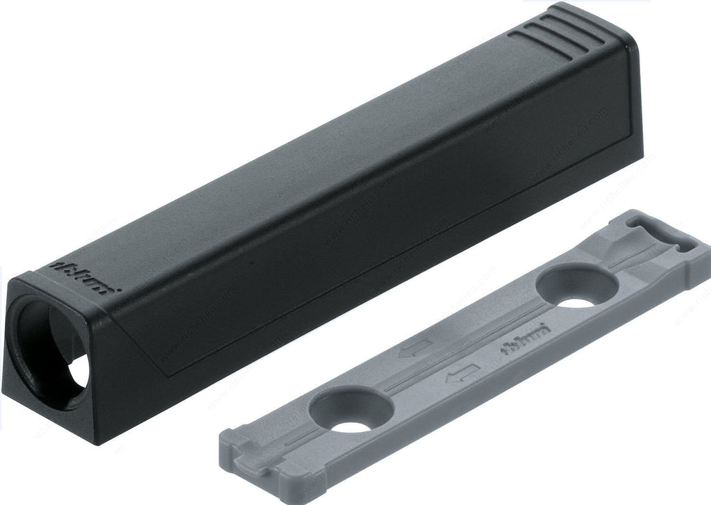 Blum TIP-ON In-Line Adapter Plate for Large Doors - Black - 956A1201-B