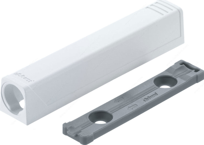 Blum TIP-ON In-Line Adapter Plate for Large Doors - White - 956A1201-W